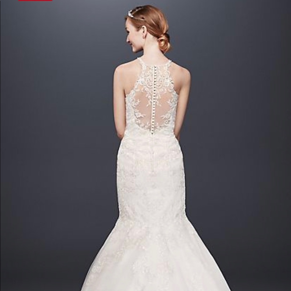 Soft white wedding gown worn once size 12 $450